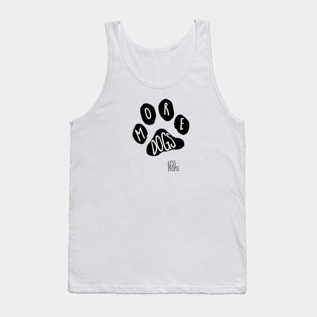 paw print (more dogs, less people) Tank Top by mystudiocreate